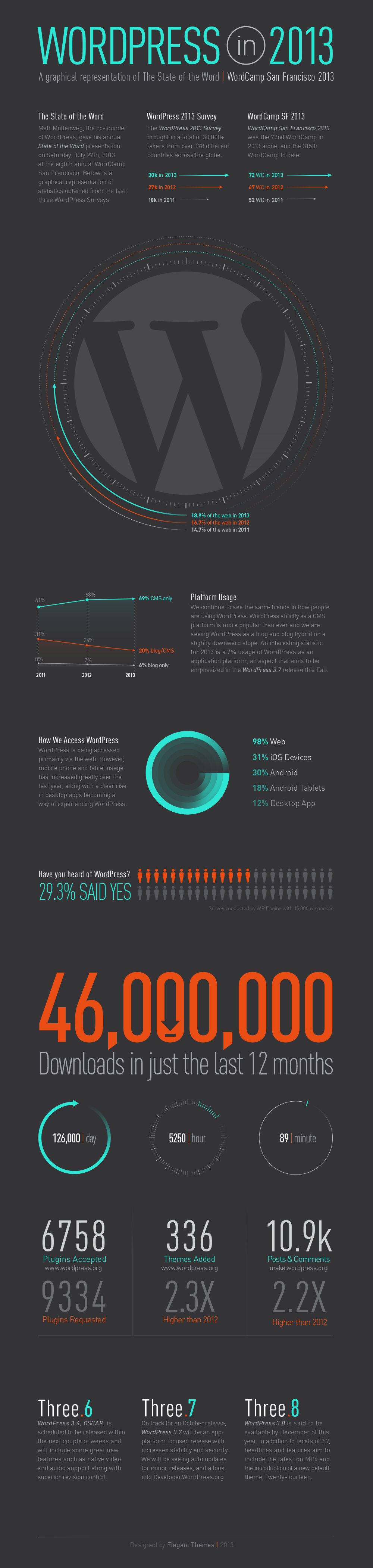 WordPress Infographic For 2013
