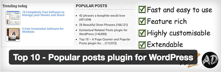 Top 10 Popular Posts plugin