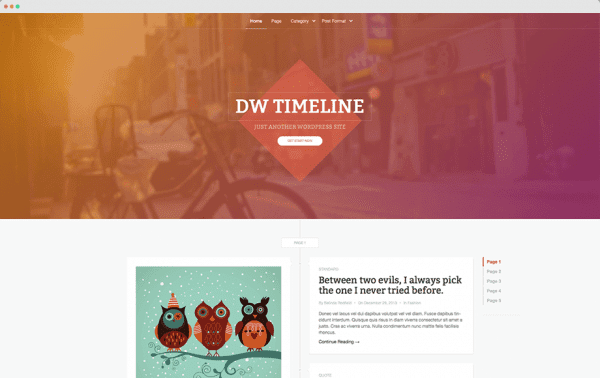 DW Timeline theme by DesignWall