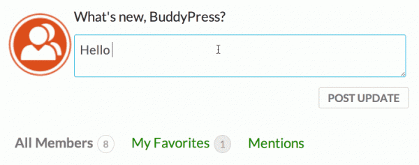 BuddyPress 2.1 Update Now With Better @mentions