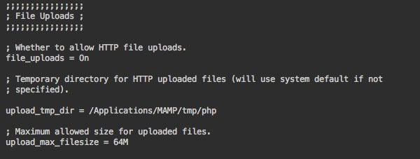 The PHP.ini file