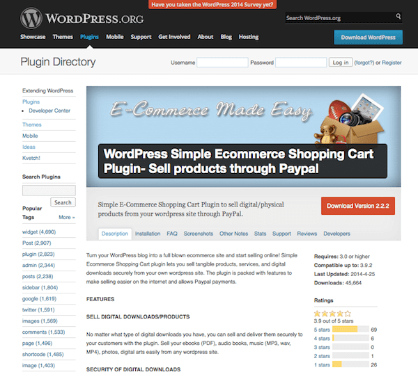 wordpress-simple-ecommerce-shopping-cart