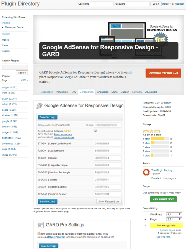 How to Monetize Your WordPress Site Using Adsense - Google AdSense for Responsive Design - GARD
