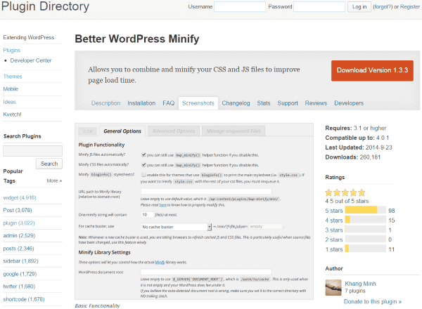 How to Minify Your Websites CSS, HTML & Javascript - Better WordPress Minify