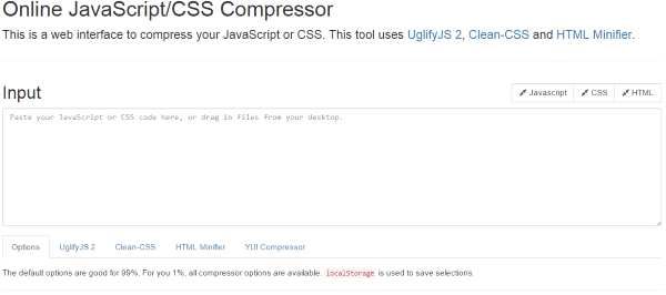 How to Minify Your Websites CSS, HTML & Javascript - Online JavaScript CSS Compressor