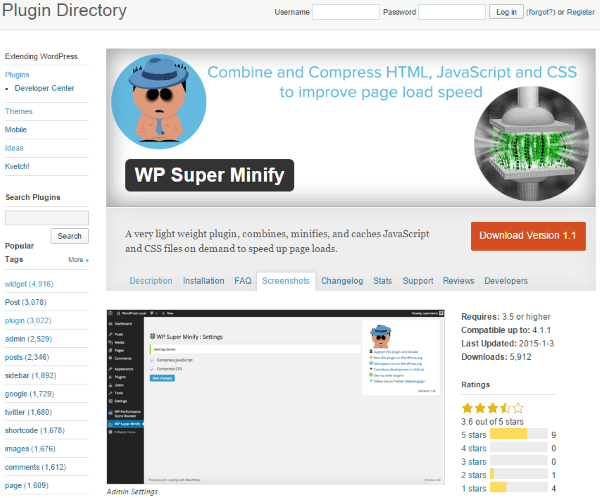 How to Minify Your Websites CSS, HTML & Javascript - WP Super Minify