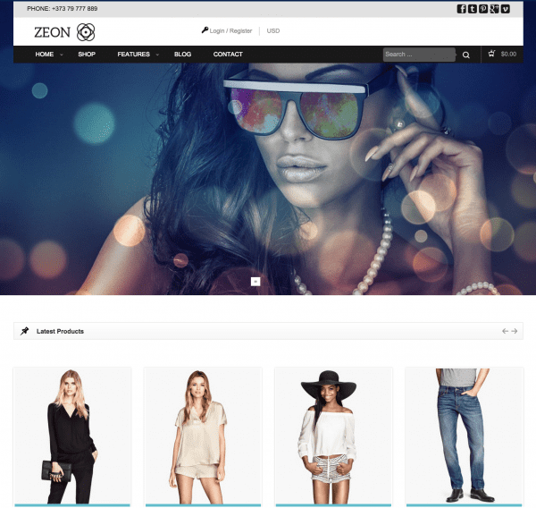 Zeon WooCommerce Theme by TeslaThemes