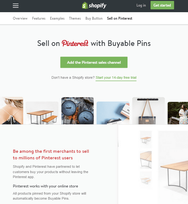 Shopify store owners can use buyable pins