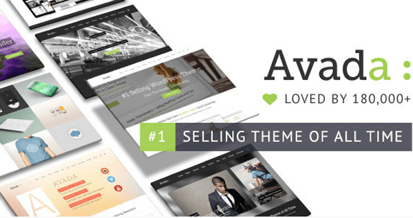 The official Avada header taken from their Themeforest homepage.