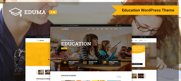 A screenshot of the official Education theme header.