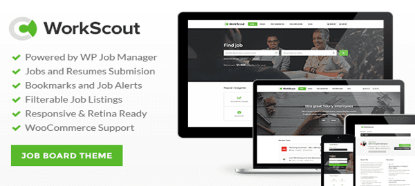 A screenshot of the official WorkScout header.