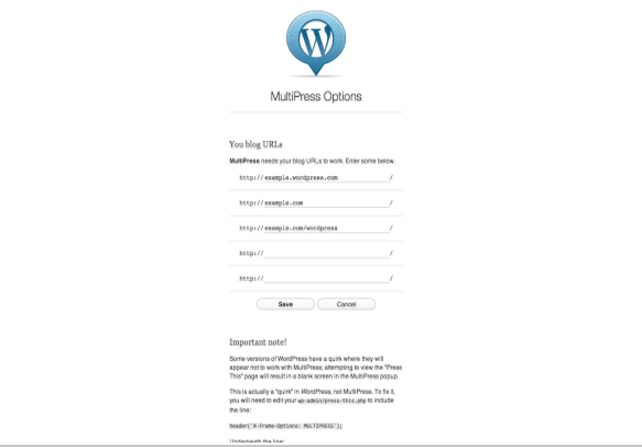 MultiPress Extension for WordPress