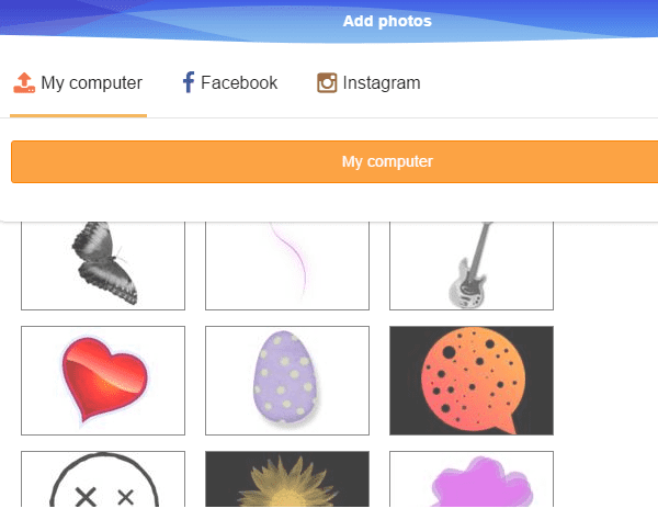 Photovisi tool to create graphics for social media