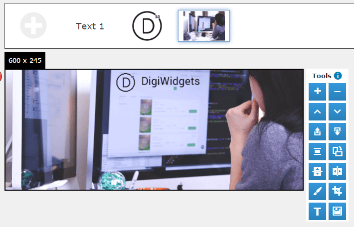 Another example of the DigiWidgets layer system.