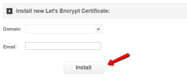 Installing Let's Encrypt