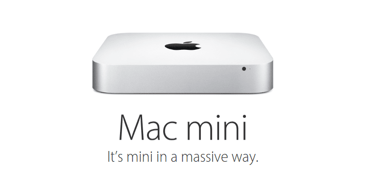 Apple's Mac Mini promotional page