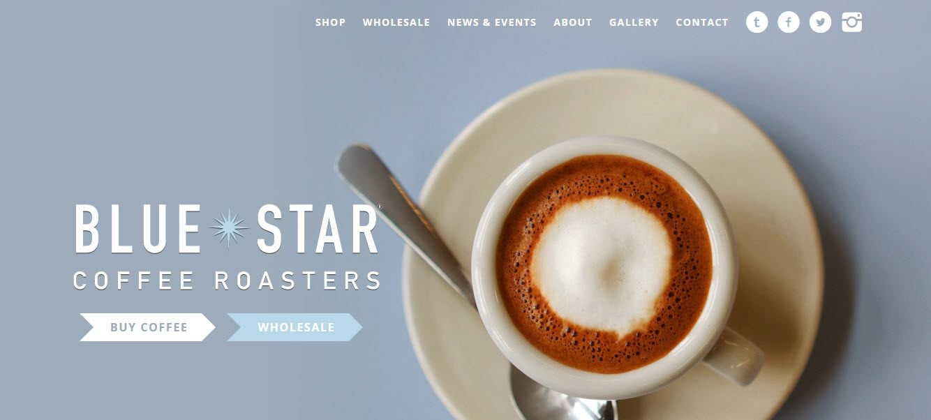 Shopping websites - Blue Star Coffee