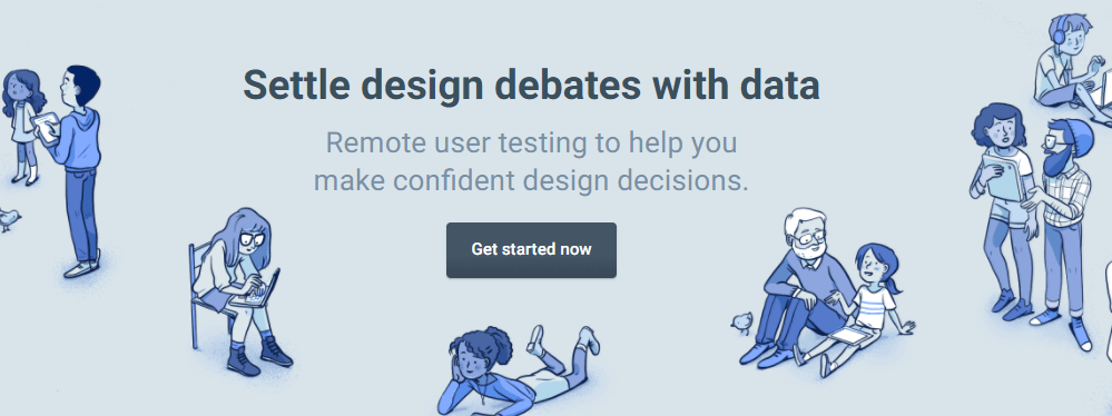 The UsabilityHub homepage.