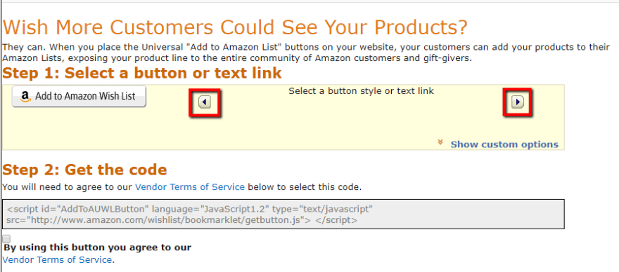 Wish button amazon list Get Amazon