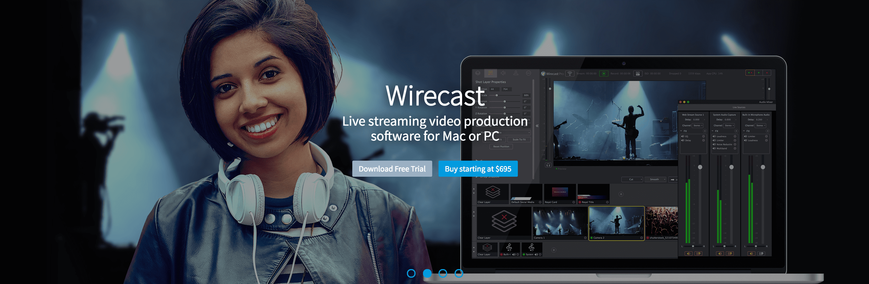 Live streaming software