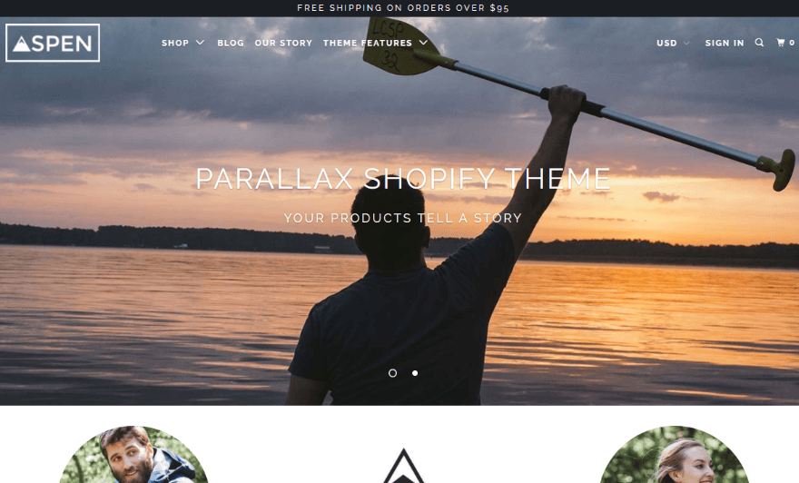 Parallax Theme/Aspen