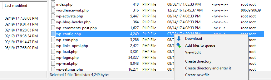 Editing your wp-config.php file.